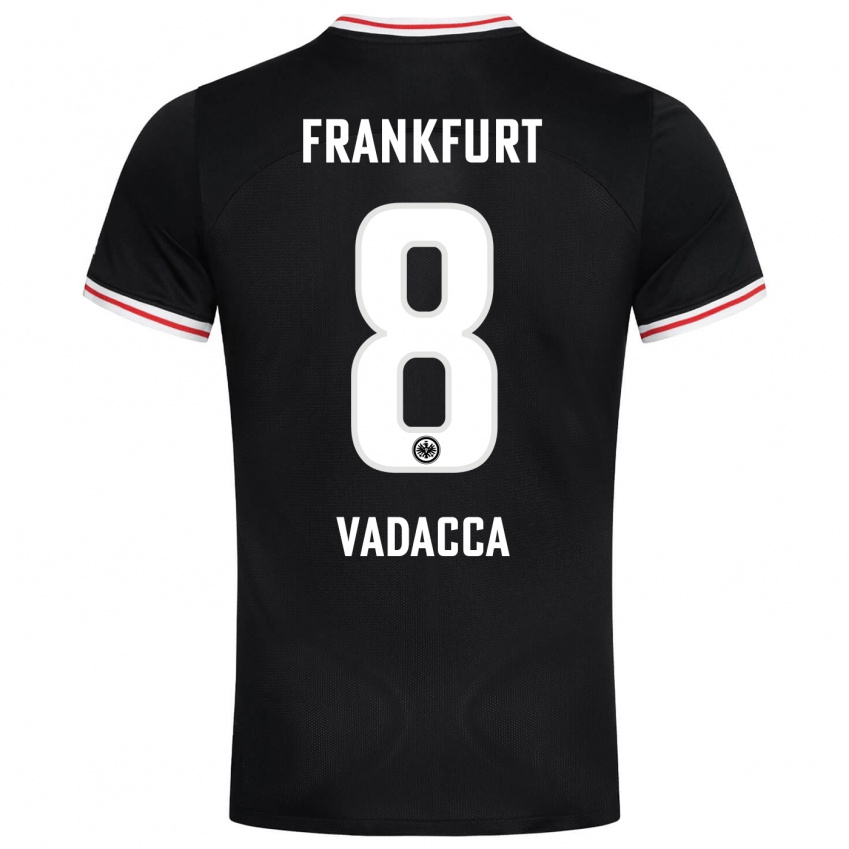 Herren Gianni Vadacca #8 Schwarz Auswärtstrikot Trikot 2023/24 T-Shirt