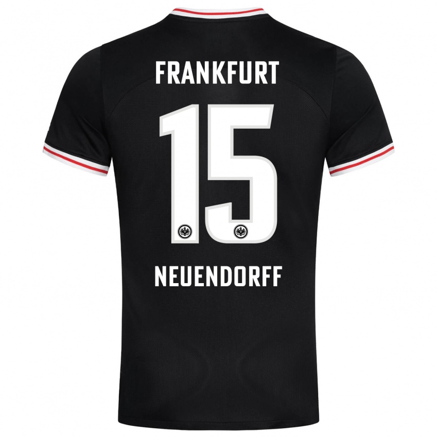 Herren Nilo Neuendorff #15 Schwarz Auswärtstrikot Trikot 2023/24 T-Shirt