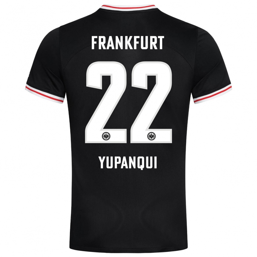Herren Philipp Eisele Yupanqui #22 Schwarz Auswärtstrikot Trikot 2023/24 T-Shirt