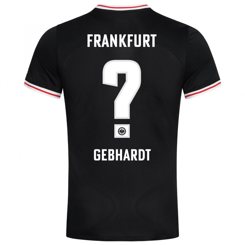 Herren Luca Gebhardt #0 Schwarz Auswärtstrikot Trikot 2023/24 T-Shirt