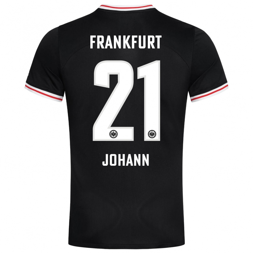 Herren Hannah Johann #21 Schwarz Auswärtstrikot Trikot 2023/24 T-Shirt