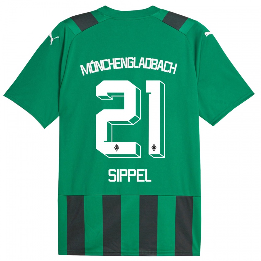 Herren Tobias Sippel #21 Schwarz Grün Auswärtstrikot Trikot 2023/24 T-Shirt