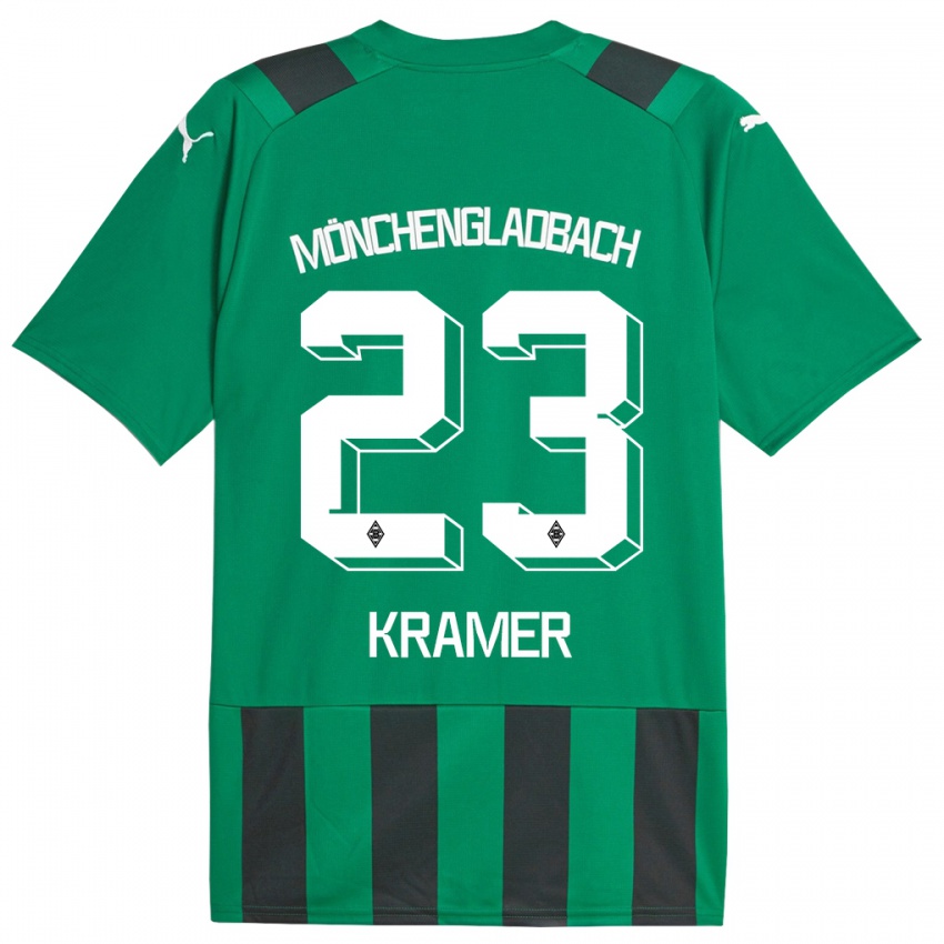 Herren Christoph Kramer #23 Schwarz Grün Auswärtstrikot Trikot 2023/24 T-Shirt