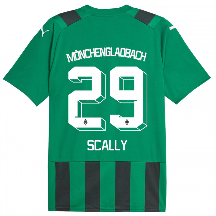 Herren Joe Scally #29 Schwarz Grün Auswärtstrikot Trikot 2023/24 T-Shirt