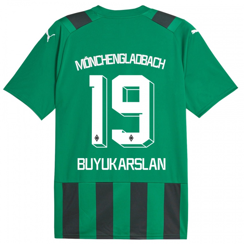 Herren Oguzcan Büyükarslan #19 Schwarz Grün Auswärtstrikot Trikot 2023/24 T-Shirt