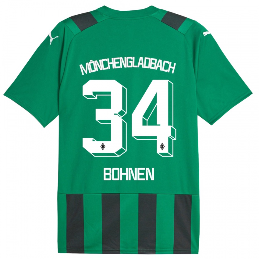 Herren Bohnen #34 Schwarz Grün Auswärtstrikot Trikot 2023/24 T-Shirt