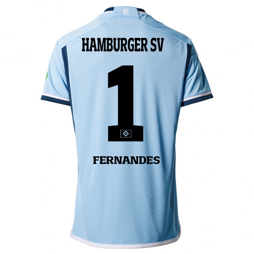 Herren Daniel Heuer Fernandes #1 Blau Auswärtstrikot Trikot 2023/24 T-Shirt