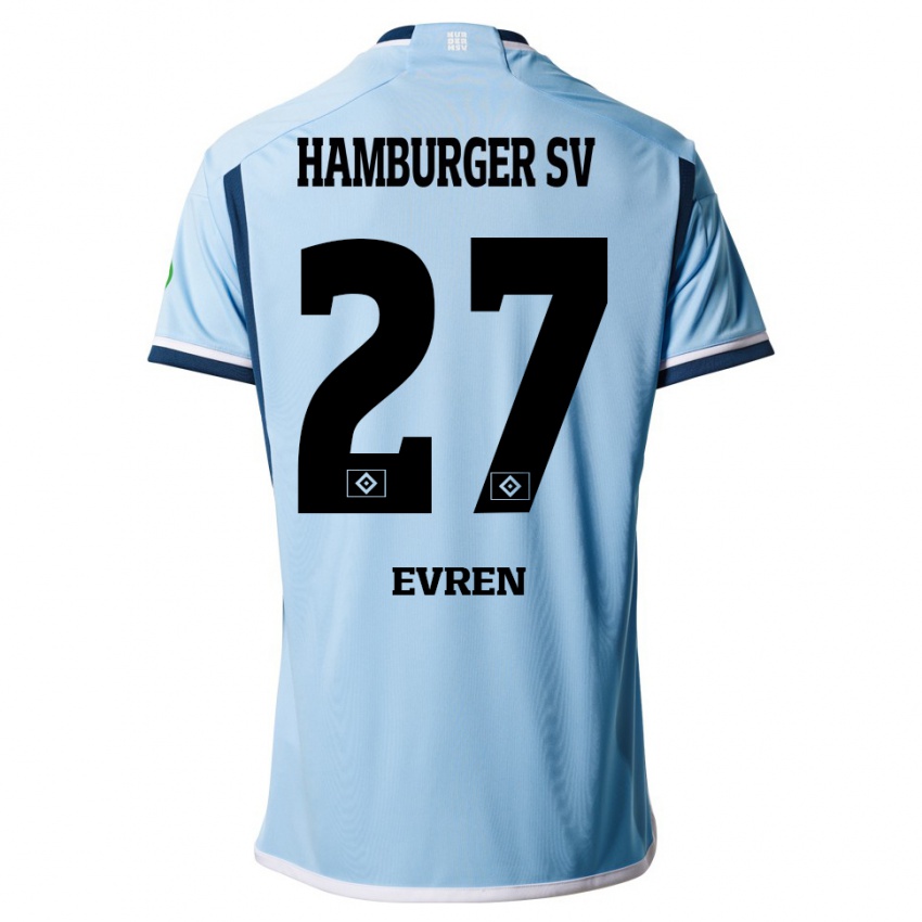 Herren Batuhan Evren #27 Blau Auswärtstrikot Trikot 2023/24 T-Shirt