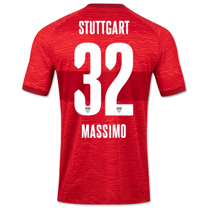 Herren Roberto Massimo #32 Rot Auswärtstrikot Trikot 2023/24 T-Shirt