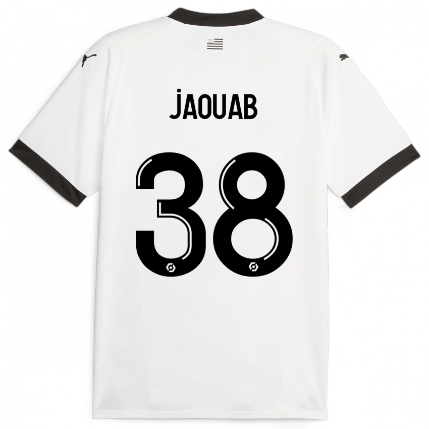 Herren Mohamed Jaouab #38 Weiß Auswärtstrikot Trikot 2023/24 T-Shirt
