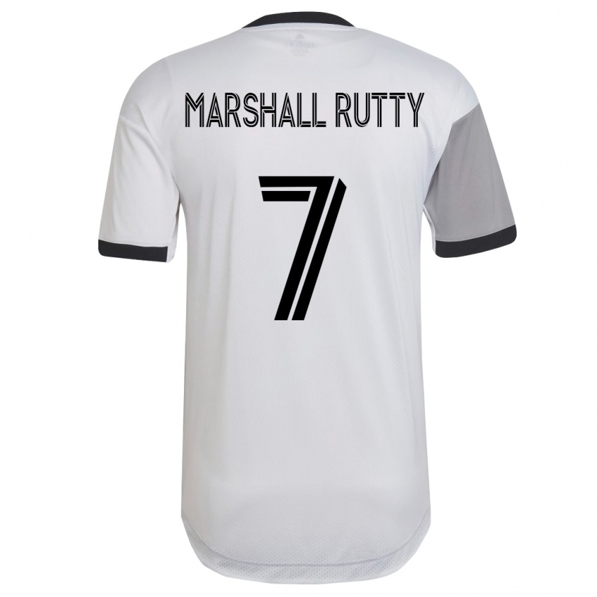 Herren Jahkeele Marshall-Rutty #7 Weiß Auswärtstrikot Trikot 2023/24 T-Shirt