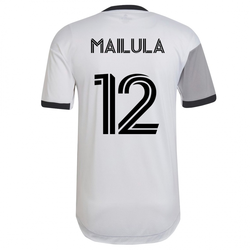 Herren Cassius Mailula #12 Weiß Auswärtstrikot Trikot 2023/24 T-Shirt