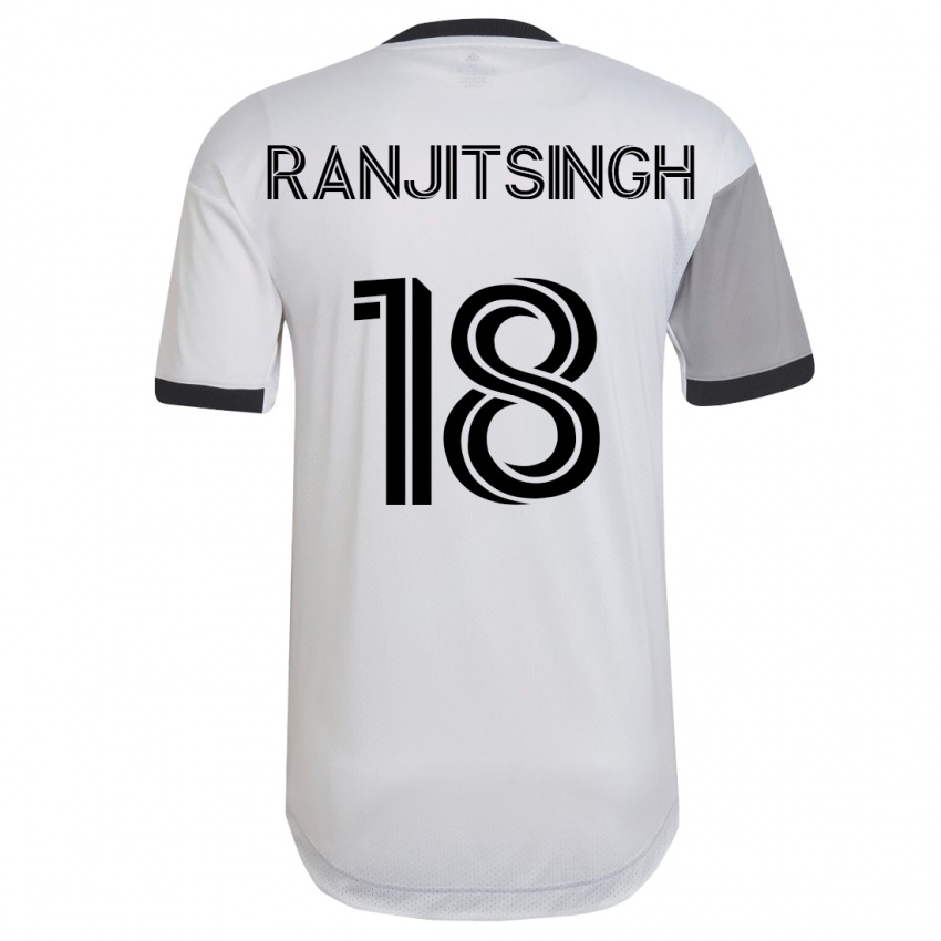 Herren Greg Ranjitsingh #18 Weiß Auswärtstrikot Trikot 2023/24 T-Shirt