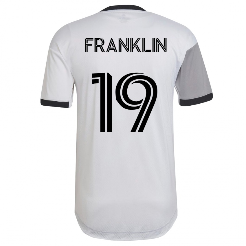 Herren Kobe Franklin #19 Weiß Auswärtstrikot Trikot 2023/24 T-Shirt