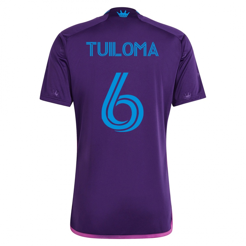 Herren Bill Tuiloma #6 Violett Auswärtstrikot Trikot 2023/24 T-Shirt