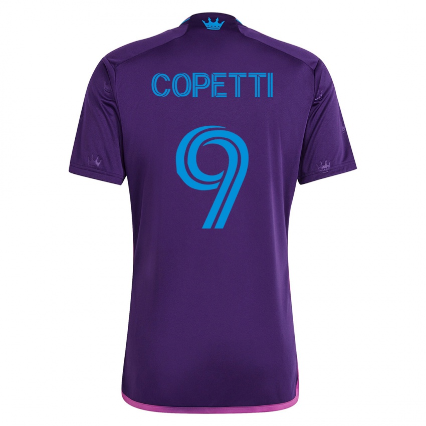 Herren Enzo Copetti #9 Violett Auswärtstrikot Trikot 2023/24 T-Shirt