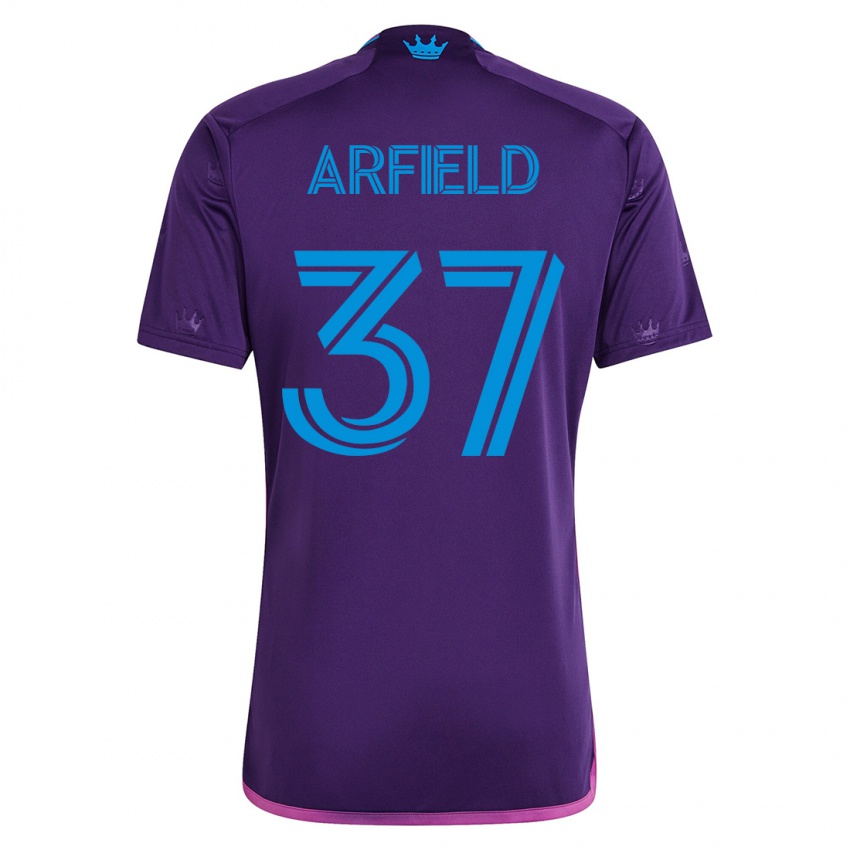 Herren Scott Arfield #37 Violett Auswärtstrikot Trikot 2023/24 T-Shirt
