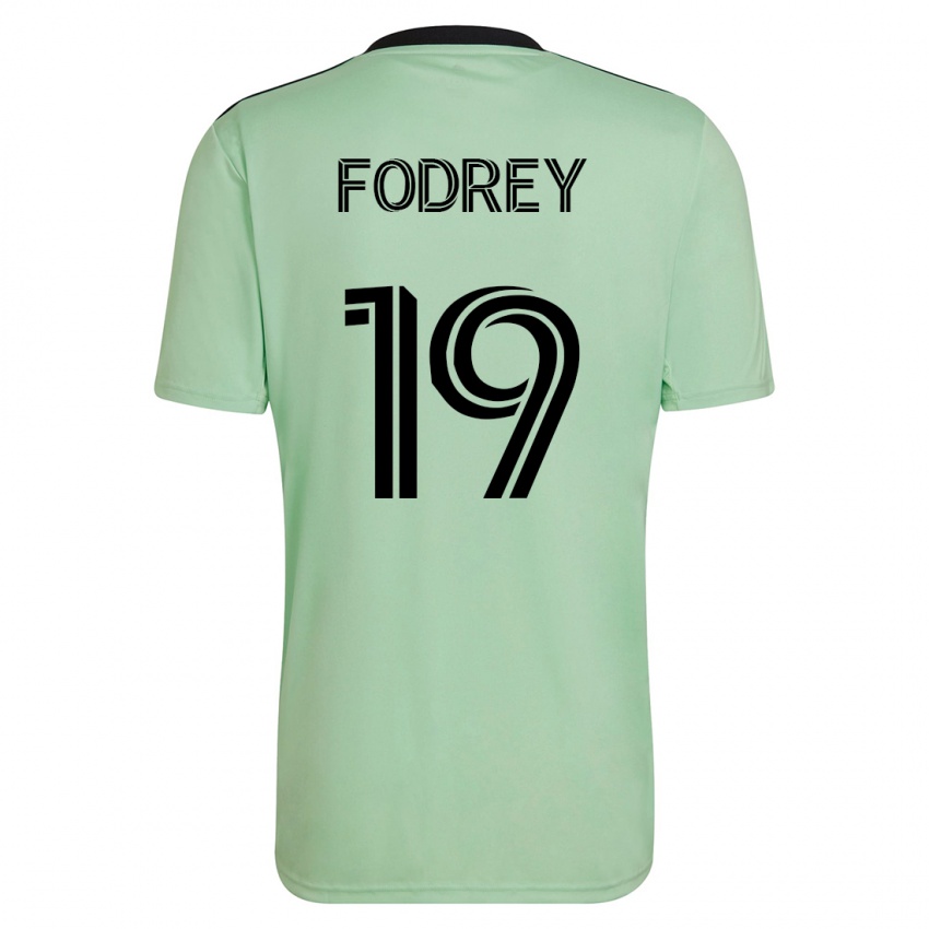 Herren Cj Fodrey #19 Hellgrün Auswärtstrikot Trikot 2023/24 T-Shirt
