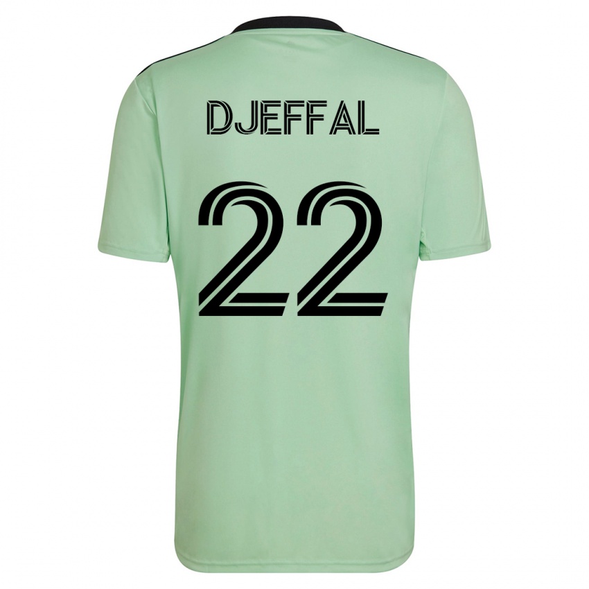 Herren Sofiane Djeffal #22 Hellgrün Auswärtstrikot Trikot 2023/24 T-Shirt