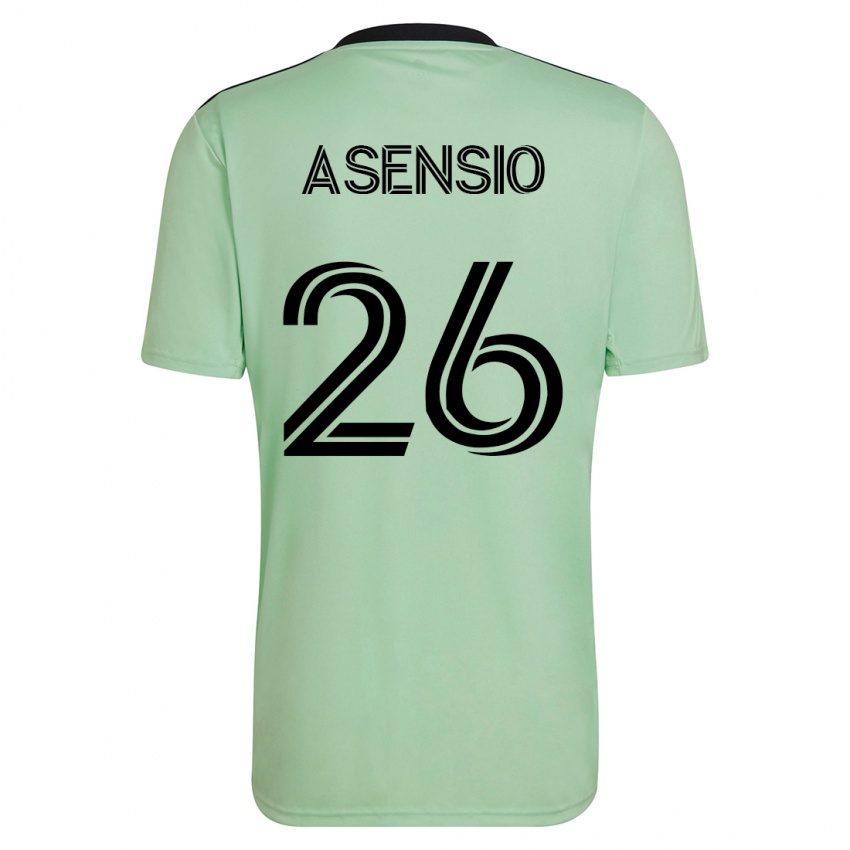 Herren Charlie Asensio #26 Hellgrün Auswärtstrikot Trikot 2023/24 T-Shirt