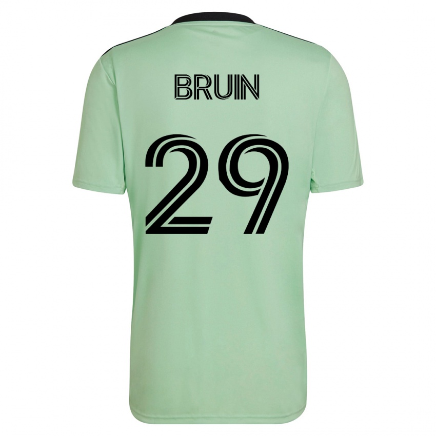 Herren Will Bruin #29 Hellgrün Auswärtstrikot Trikot 2023/24 T-Shirt