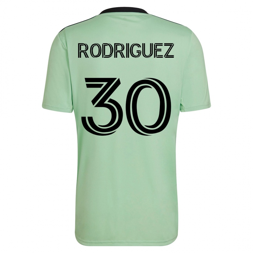 Herren Memo Rodríguez #30 Hellgrün Auswärtstrikot Trikot 2023/24 T-Shirt