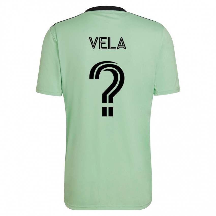 Herren Christo Vela #0 Hellgrün Auswärtstrikot Trikot 2023/24 T-Shirt