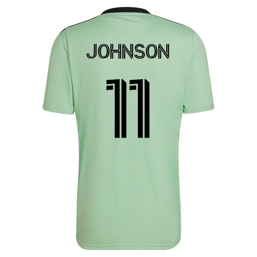 Herren Emmanuel Johnson #11 Hellgrün Auswärtstrikot Trikot 2023/24 T-Shirt