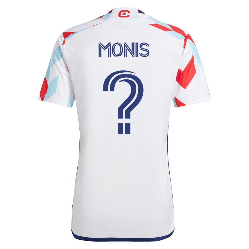 Herren Alex Monis #0 Weiß Blau Auswärtstrikot Trikot 2023/24 T-Shirt