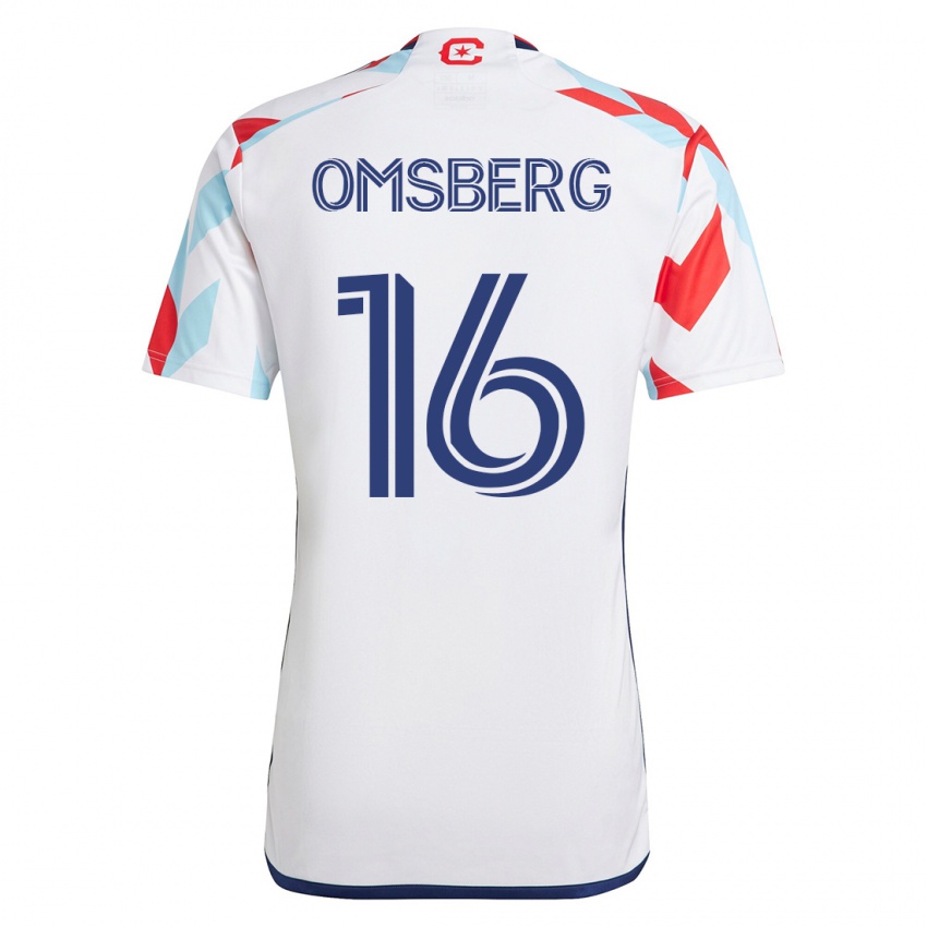 Herren Wyatt Omsberg #16 Weiß Blau Auswärtstrikot Trikot 2023/24 T-Shirt