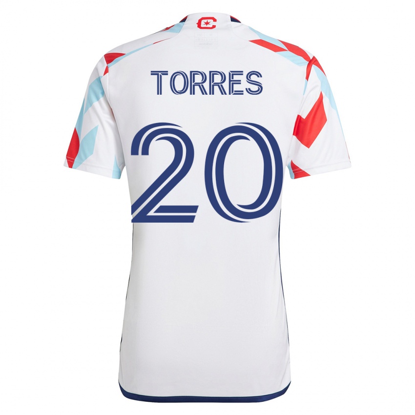 Herren Jairo Torres #20 Weiß Blau Auswärtstrikot Trikot 2023/24 T-Shirt