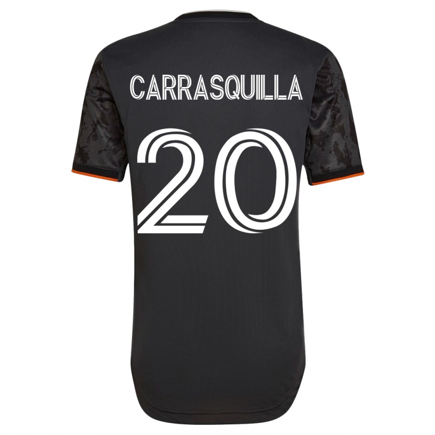 Herren Adalberto Carrasquilla #20 Schwarz Auswärtstrikot Trikot 2023/24 T-Shirt