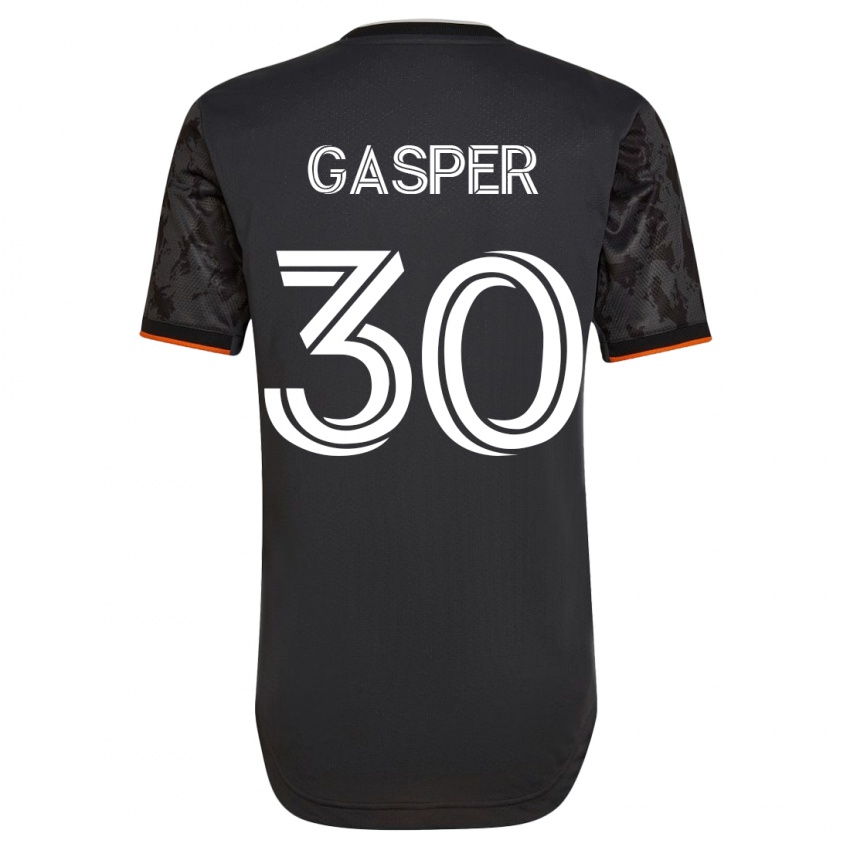 Herren Chase Gasper #30 Schwarz Auswärtstrikot Trikot 2023/24 T-Shirt