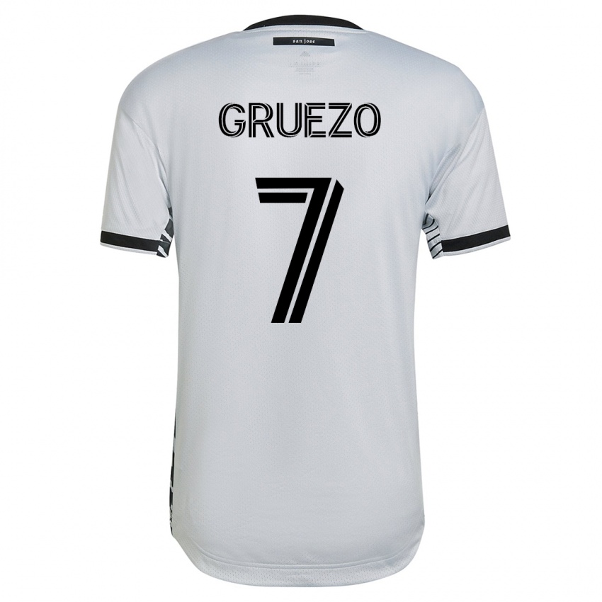 Herren Carlos Gruezo #7 Weiß Auswärtstrikot Trikot 2023/24 T-Shirt