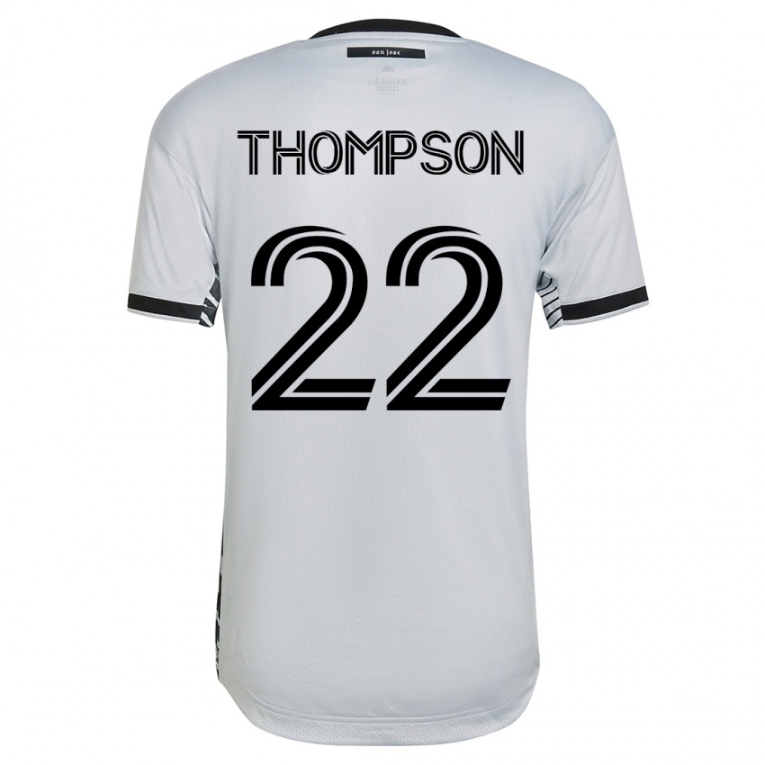 Herren Tommy Thompson #22 Weiß Auswärtstrikot Trikot 2023/24 T-Shirt