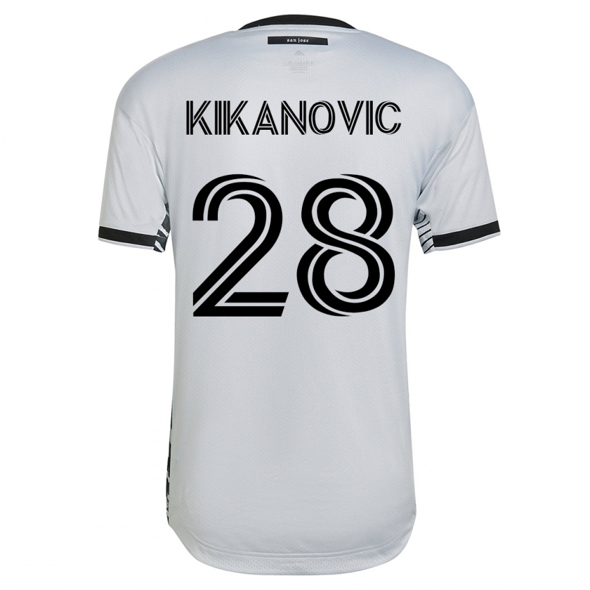 Herren Benjamin Kikanovic #28 Weiß Auswärtstrikot Trikot 2023/24 T-Shirt