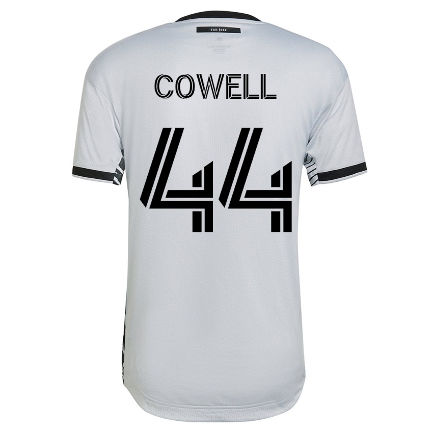 Herren Cade Cowell #44 Weiß Auswärtstrikot Trikot 2023/24 T-Shirt