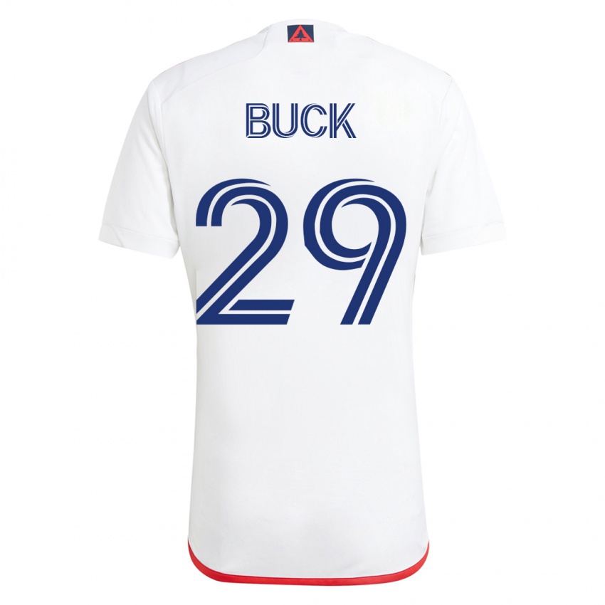 Herren Noel Buck #29 Weiß Rot Auswärtstrikot Trikot 2023/24 T-Shirt