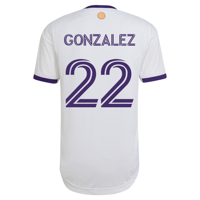 Herren Gastón González #22 Weiß Auswärtstrikot Trikot 2023/24 T-Shirt
