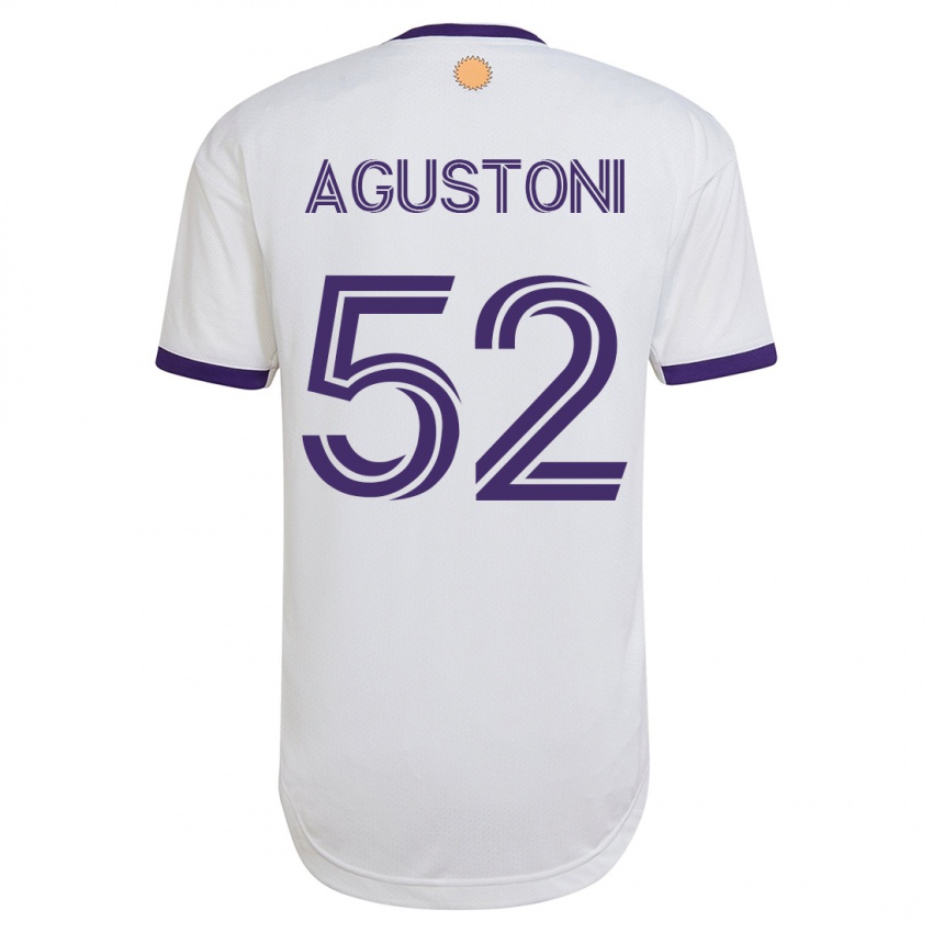 Herren Gonzalo Agustoni #52 Weiß Auswärtstrikot Trikot 2023/24 T-Shirt