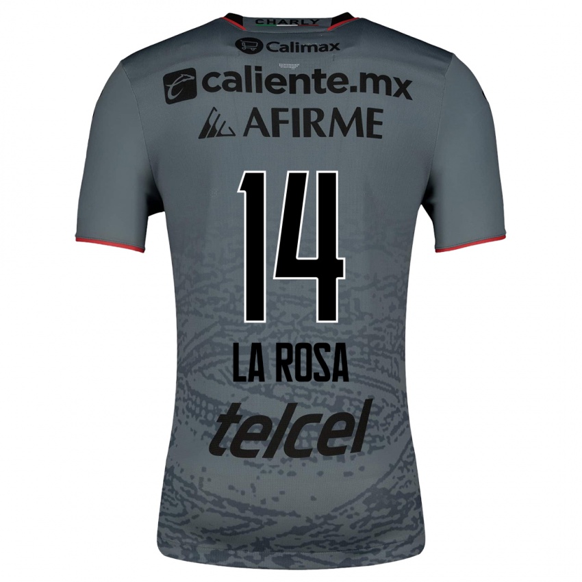 Herren Joselyn De La Rosa #14 Grau Auswärtstrikot Trikot 2023/24 T-Shirt