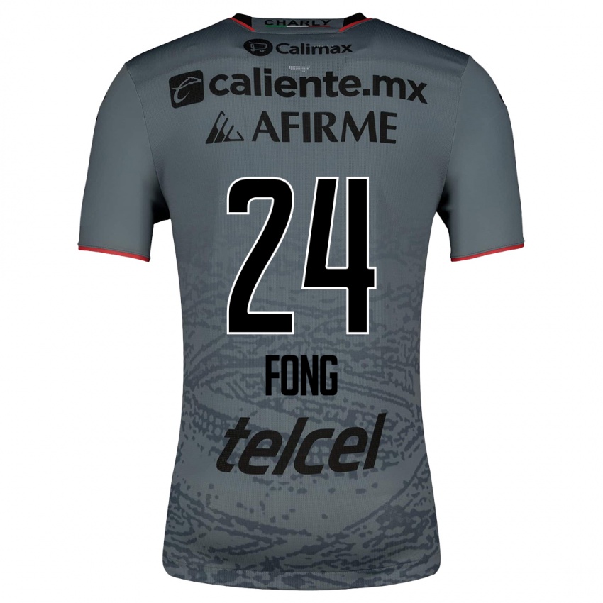 Herren Michel Fong #24 Grau Auswärtstrikot Trikot 2023/24 T-Shirt