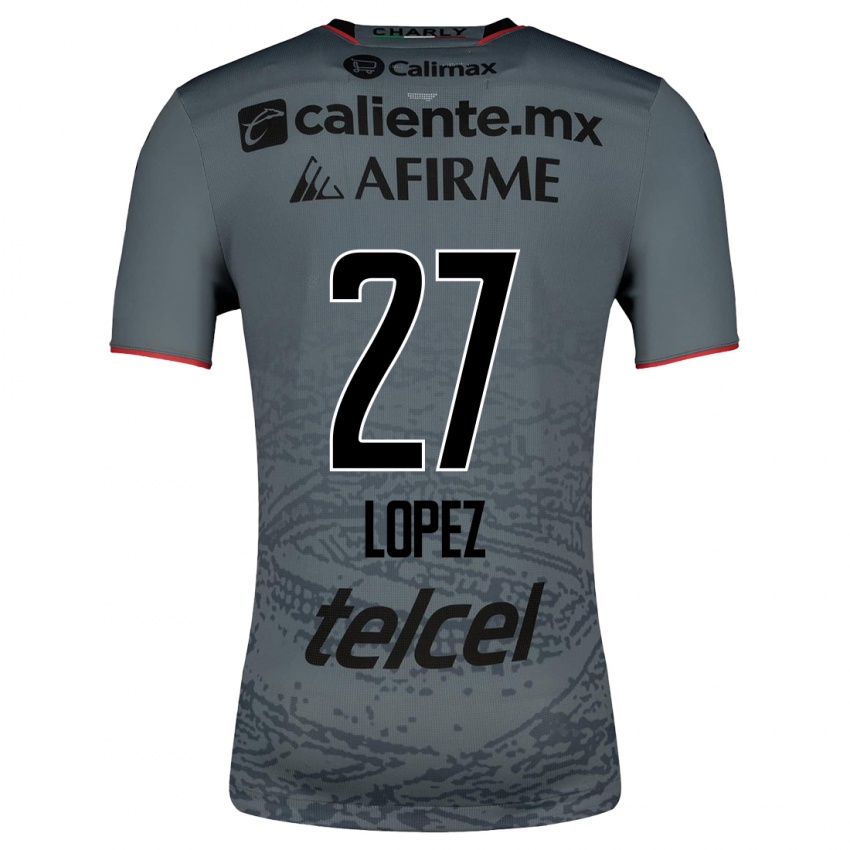 Herren Victoria Lopez #27 Grau Auswärtstrikot Trikot 2023/24 T-Shirt