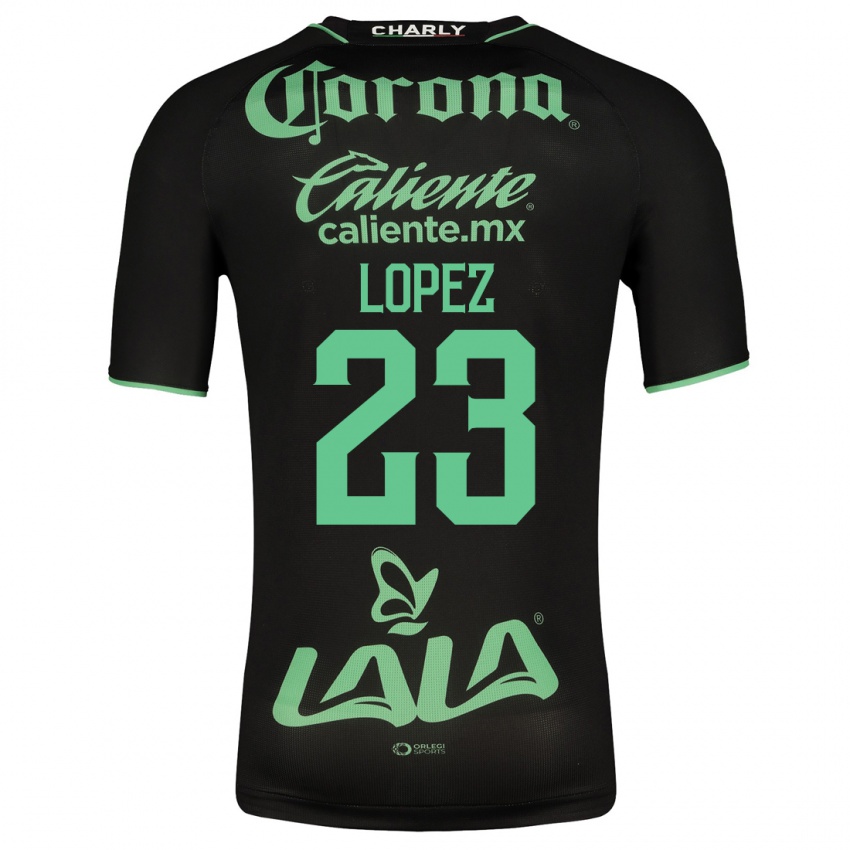 Herren Raúl López #23 Schwarz Auswärtstrikot Trikot 2023/24 T-Shirt
