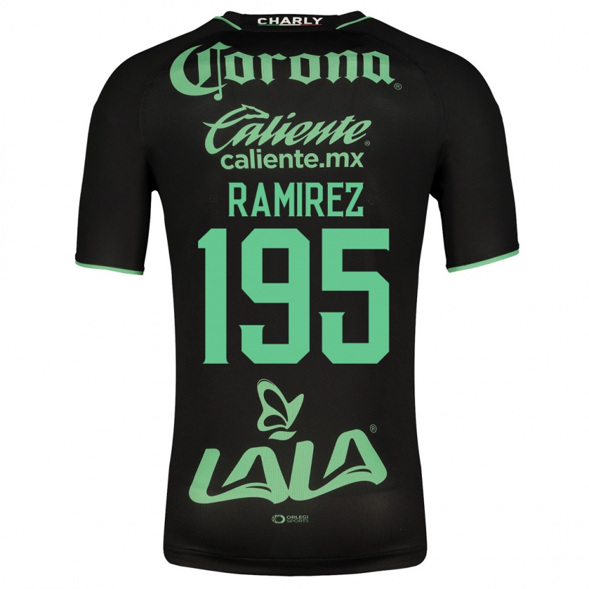 Herren Jesús Ramírez #195 Schwarz Auswärtstrikot Trikot 2023/24 T-Shirt