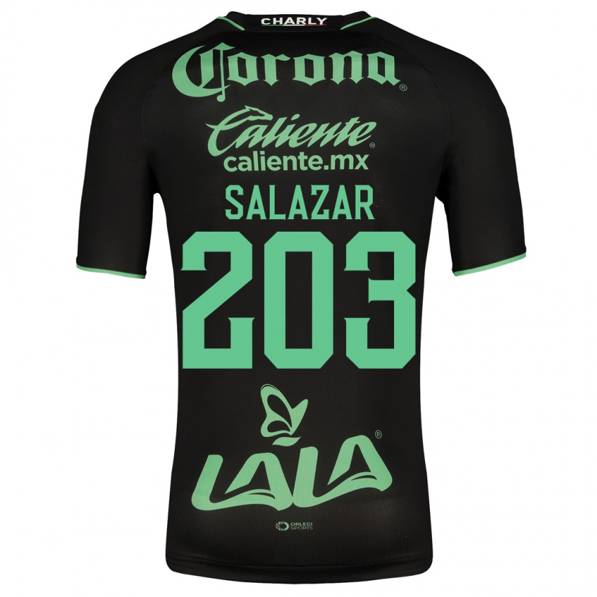 Herren Roberto Salazar #203 Schwarz Auswärtstrikot Trikot 2023/24 T-Shirt