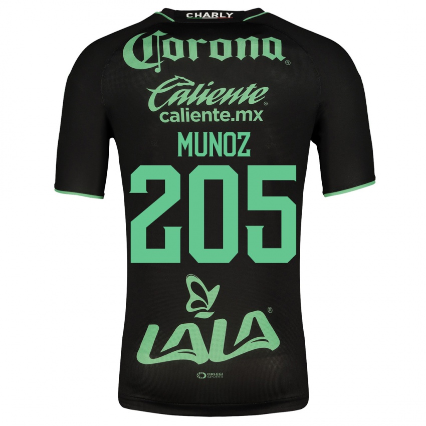 Herren Guillermo Muñoz #205 Schwarz Auswärtstrikot Trikot 2023/24 T-Shirt