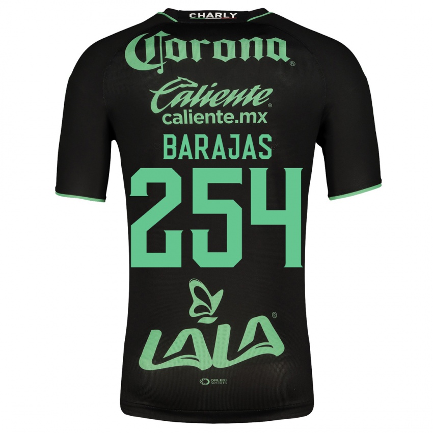 Herren Sergio Barajas #254 Schwarz Auswärtstrikot Trikot 2023/24 T-Shirt