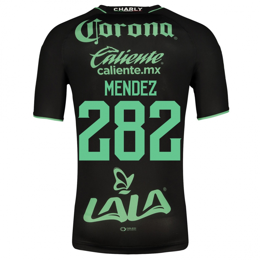 Herren José Méndez #282 Schwarz Auswärtstrikot Trikot 2023/24 T-Shirt