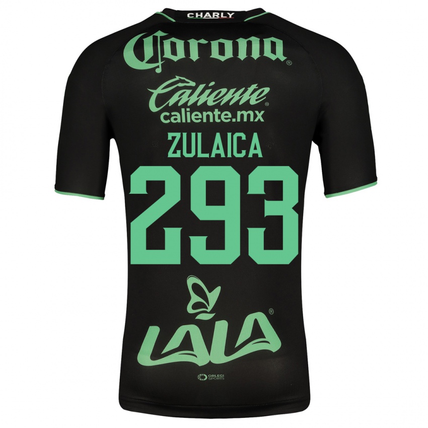 Herren José Zulaica #293 Schwarz Auswärtstrikot Trikot 2023/24 T-Shirt